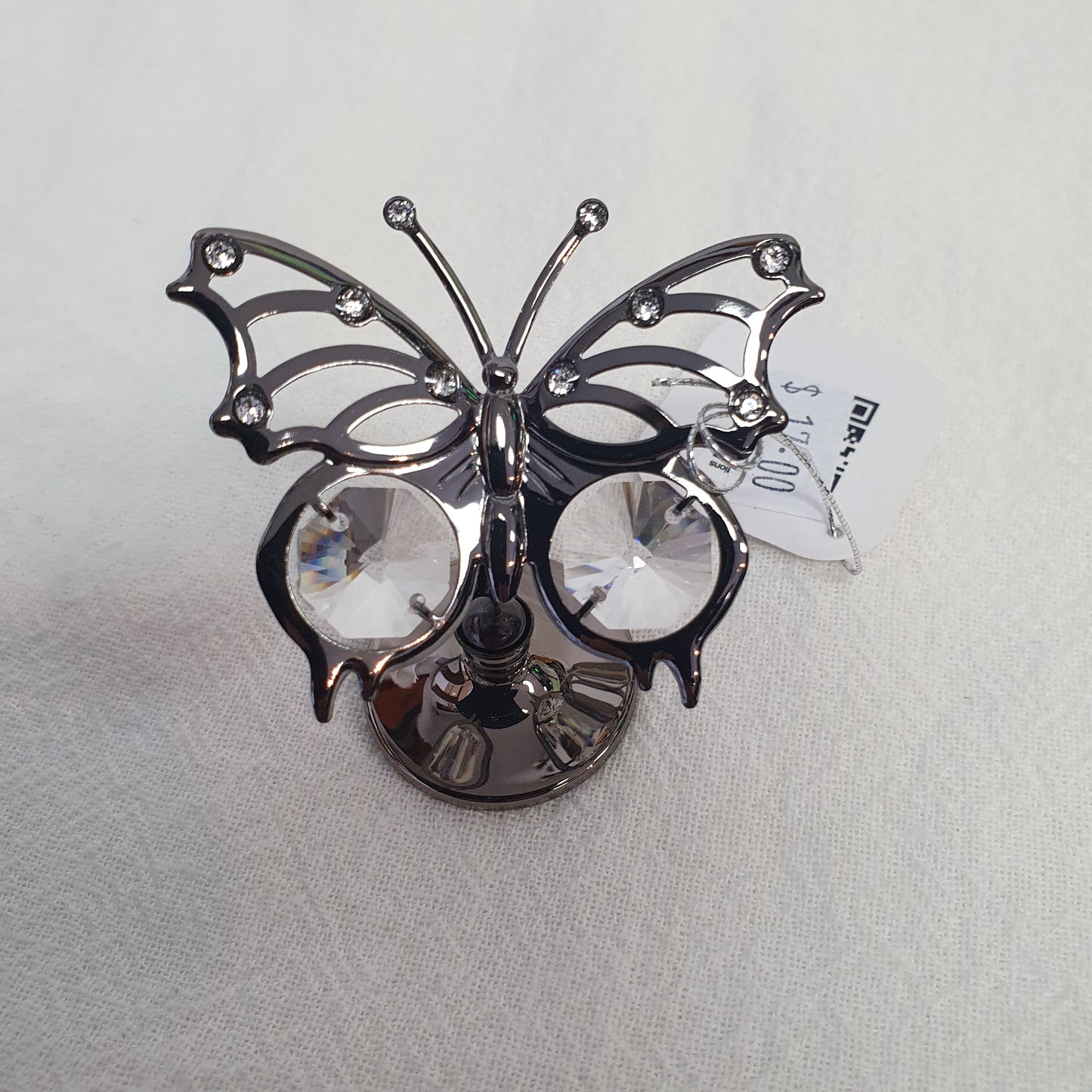 Crystocraft Butterfly Clear- Gunmetal