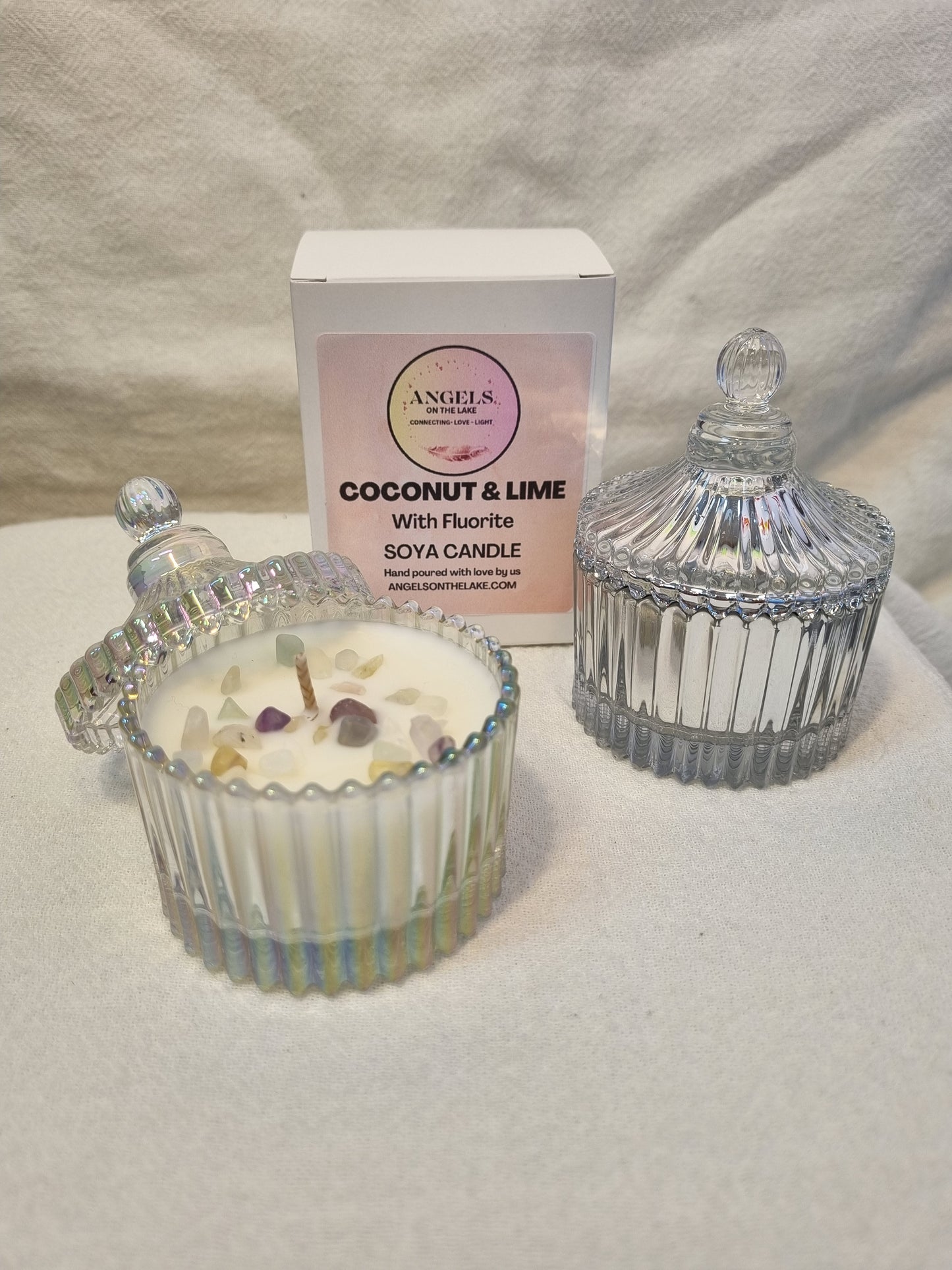 Coconut & Lime Soya Crystal Candle Small
