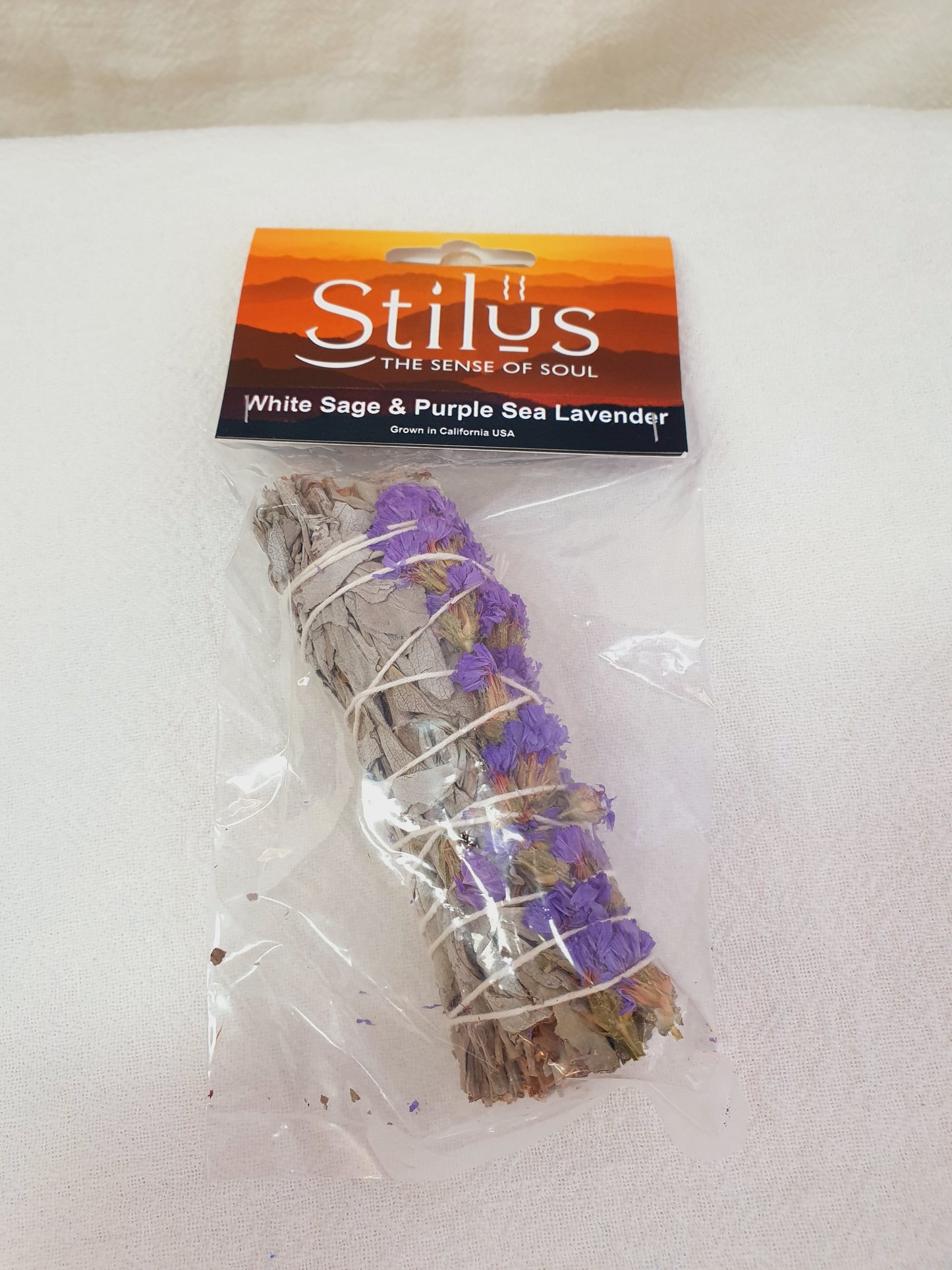 White Sage And Purple Sea Lavender Smudge Stick