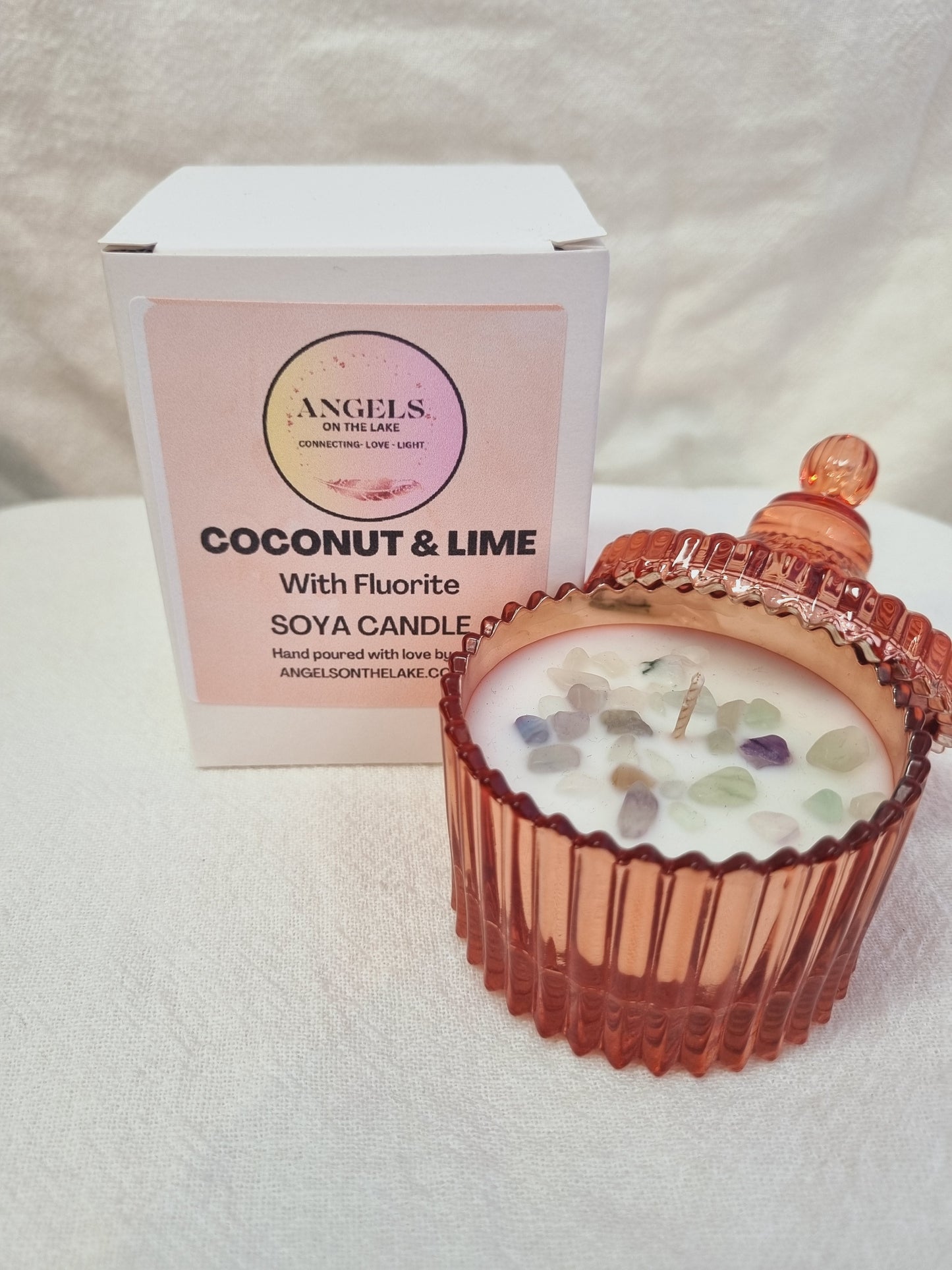 Coconut & Lime Soya Crystal Candle Small